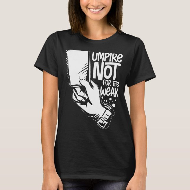 Camiseta Umpire cita o assobio de futebol do Baseball Softb (Frente)