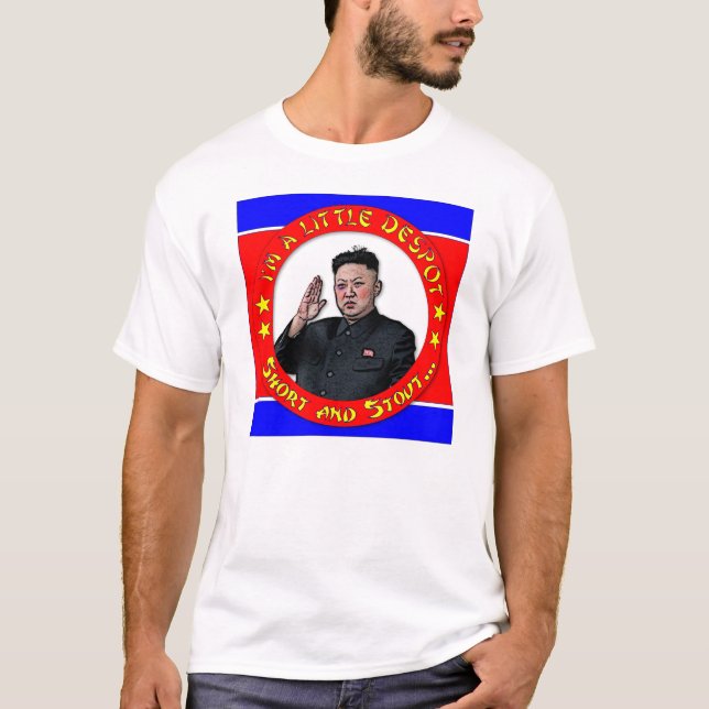 Camiseta Un de Kim Jong - eu sou uma déspota, um short e (Frente)