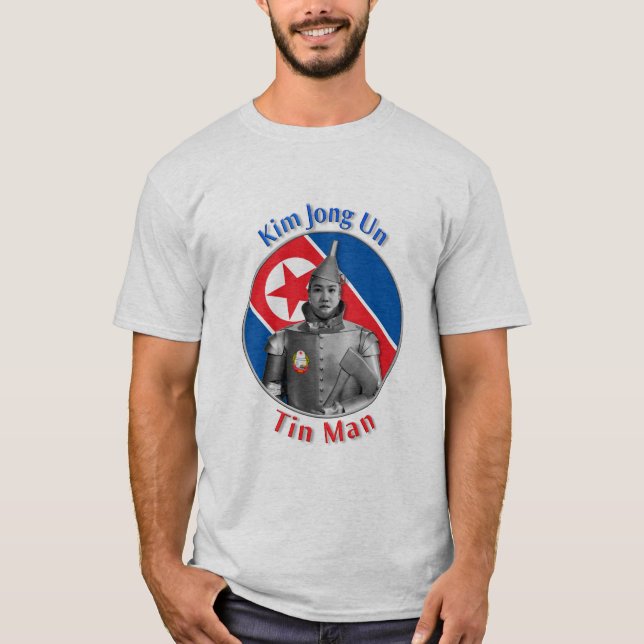 Camiseta Un de Kim Jong - homem da lata (Frente)