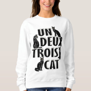 Camiseta Un Deux Trois Cat - Francês Pun