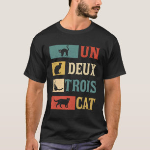 Camiseta Un Deux Trois Cat French Piada Cat