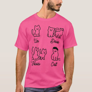 Camiseta Un Deux Trois Cat Funny