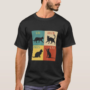 Camiseta Un Deux Trois Cat Pet Adoção Pet Fresco