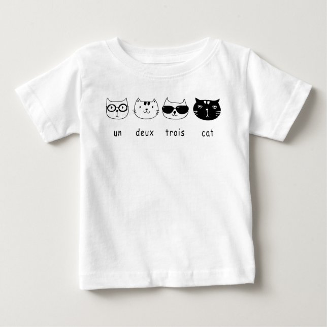 Camiseta Un Deux Trois Cat, Un Deux Trois Cat / French Cat (Frente)
