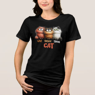 Camiseta Un Deux Trois Gato, Gato Francês