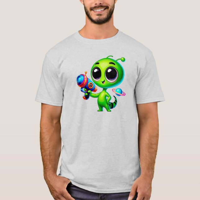 Camiseta Un petit bonhomme vert extraterrestre (Frente)