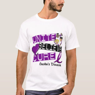 Camiseta UNA ACREDITAM a doença de Crohn da CURA