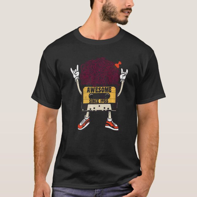 Camiseta Unapologetically black awesome since 1955 african  (Frente)