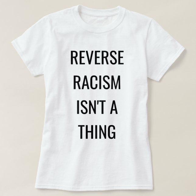 Camiseta Unapologetically preto: Racismo reverso (Frente do Design)