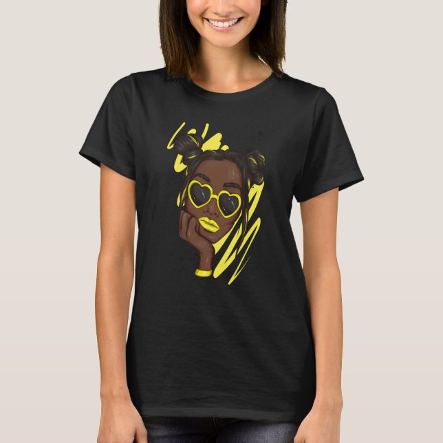 Camiseta Unbothered By Negative Soul Melanin Afro American  (Frente)