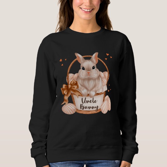 Camiseta Uncle Bunny Cute Pastel Matching Family Easter Rab (Frente)