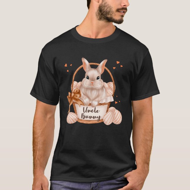 Camiseta Uncle Bunny Cute Pastel Matching Family Easter Rab (Frente)