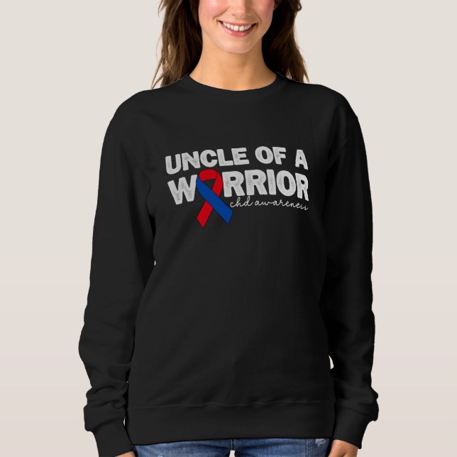 Camiseta Uncle Of A Warrior CHD Congenital Heart Defect Awa (Frente)