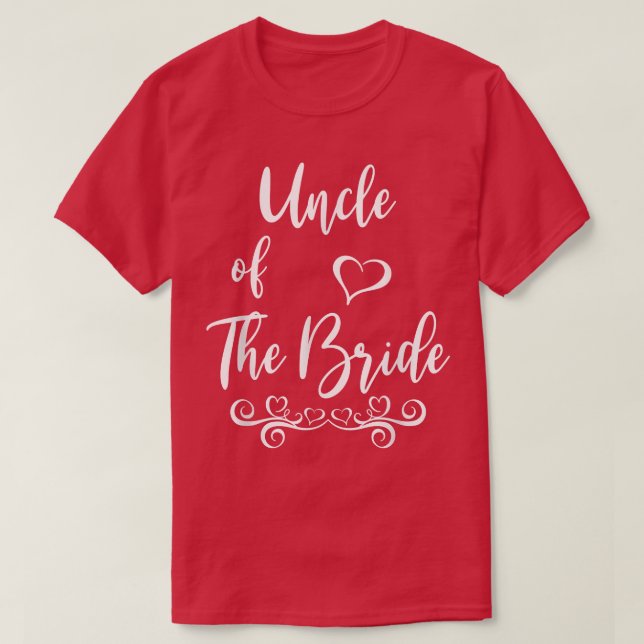 Camiseta Uncle of Bride & Groom Wedding Matching  (Frente do Design)