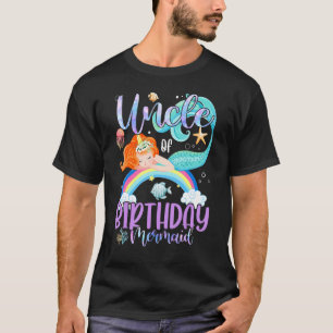 Camiseta Uncle Of The Birthday Girls Mermaid Magic Family U