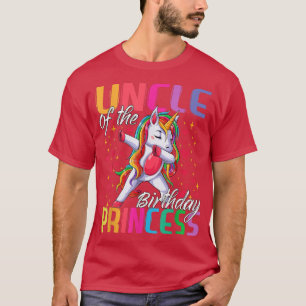 Camiseta Uncle of the Birthday Princess Girl Dabbing Unicor