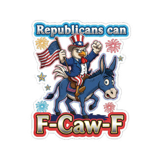 Camiseta Uncle Sam Chicken Republicans Can F-Caw-F