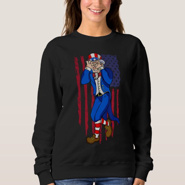 Camiseta Uncle Sam Dance 4th of July Independence Day (Frente)