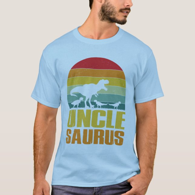 Camiseta uncle saurus dinosaur (Frente)