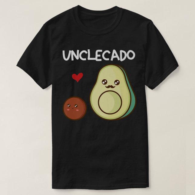 Camiseta Unclecado Tio Avocado Anúncio de Gravidez Avo (Frente do Design)