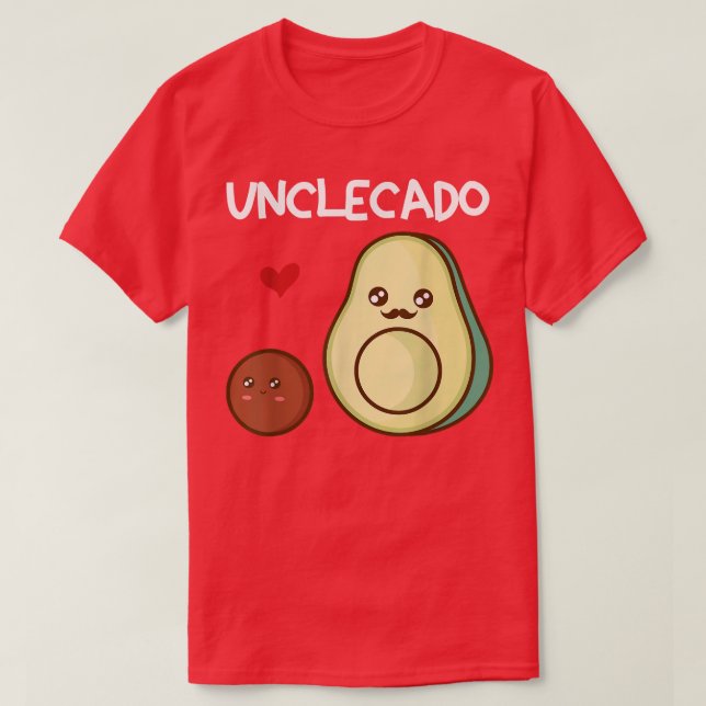 Camiseta Unclecado Tio Avocado Anúncio de Gravidez Avo (Frente do Design)