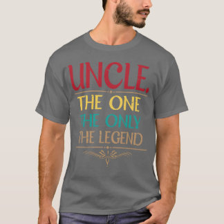 Camiseta Unclehe Onehe Apenas Legenda Feliz presente Padre