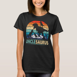 Camiseta Unclesauro T Rex Tio Dinossauro 3 Crianças Fath En