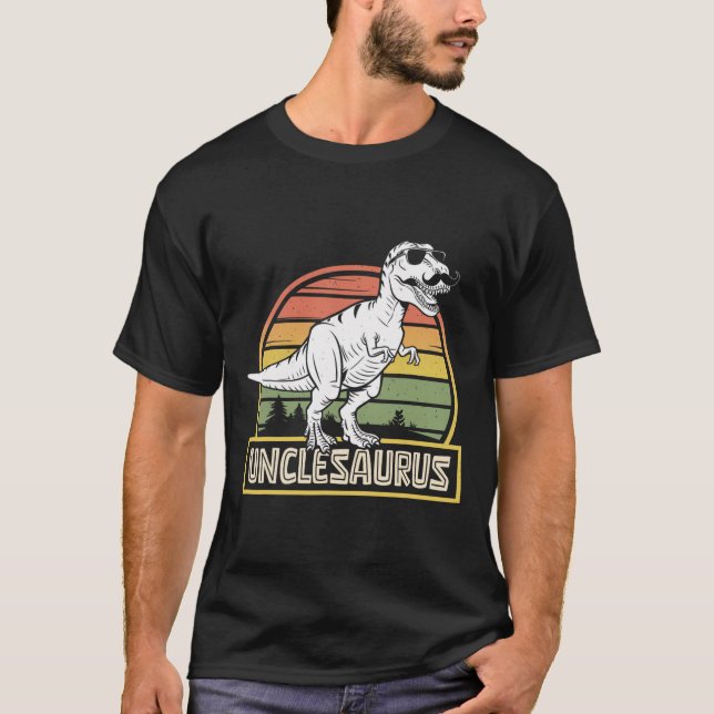 Camiseta Unclesaurus T Rex Dinossauro Tio Saurus Correspond (Frente)