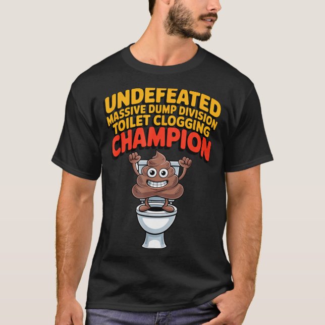Camiseta Undefeated Mive Dump Di Toilet Clogging Chamon  (Frente)