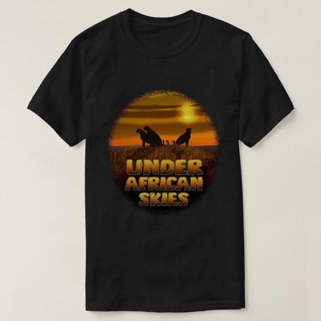 Camiseta Under African Skies | Sunset Safari Cheetah (Frente do Design)