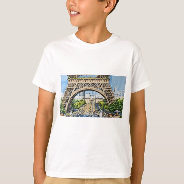 Camiseta Under the Eiffel Tower – Paris Urban Life  (Frente)