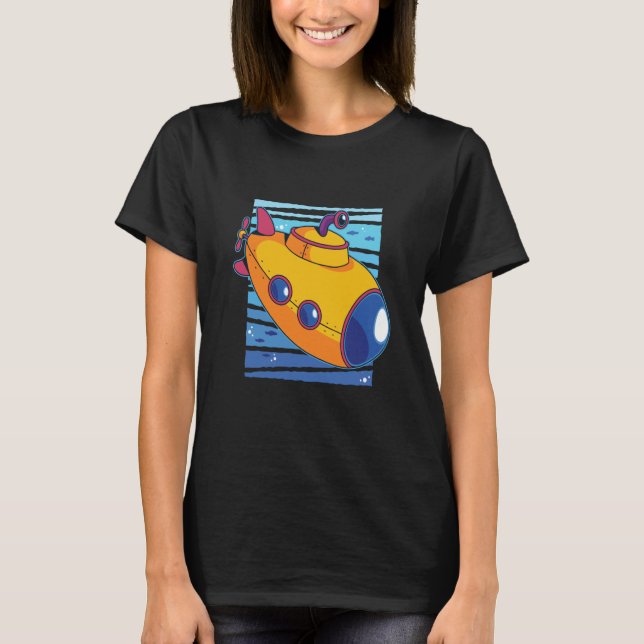 Camiseta Underwater submarine sea (Frente)