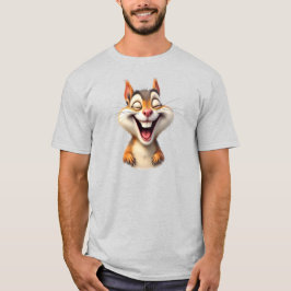 Camiseta Une caricature humoristique d'un écureuil.