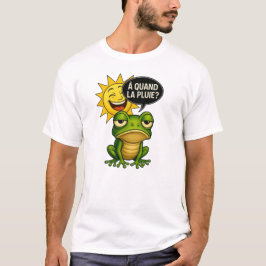 Camiseta Une grenouille verte a le cafard