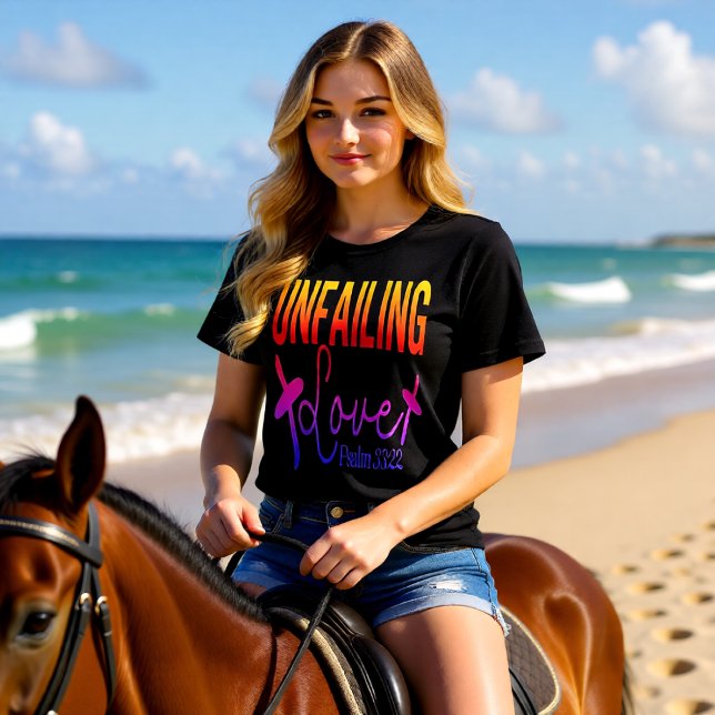 Camiseta Unfailing Love Psalm 33 22 Christian (Criador carregado)