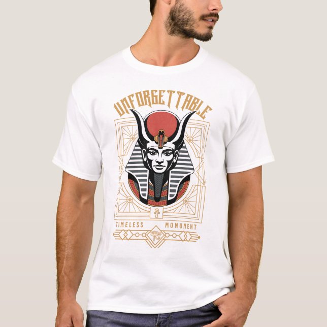 Camiseta Unforgettable Monument Of Egyptian God Osiris Art (Frente)
