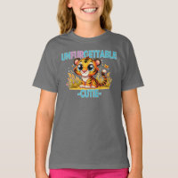 Unfurgettable Cutie, trocadilho. Cartoon Baby Tige