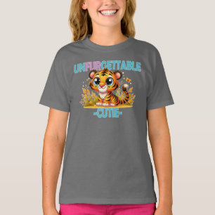 Camiseta Unfurgettable Cutie, trocadilho. Cartoon Baby Tige