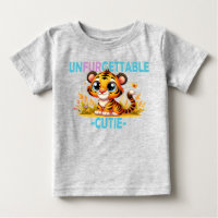 Unfurgettable Cutie, trocadilho. Cartoon Baby Tige