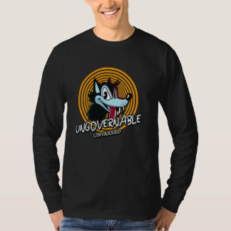 Camiseta Ungovernable Unvaxxed (Cartoon Wolf Print)