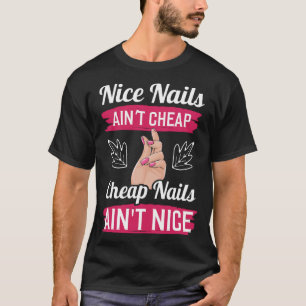 Camiseta Unhas bonitas de impressão digital não Unhas barat