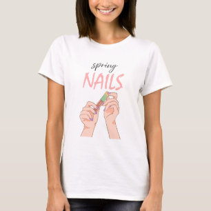 Camiseta Unhas de Primavera – Estilo Brilhante