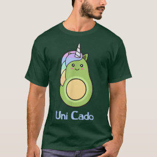 Camiseta Uni Cado, Cute Avocado, Funny Unicorn, Guacamole,