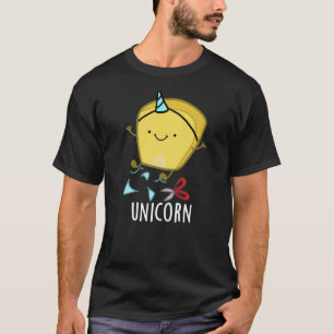 Camiseta Uni-corn Milho Engraçado Trocadilho Fundo Escuro