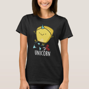 Camiseta Uni-corn Milho Engraçado Trocadilho Fundo Escuro