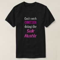 Uni Texto Rosa Neon Hustle Cooties Laterais.