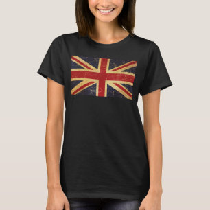 Camiseta União Britânica Jack Flag Vintage Black