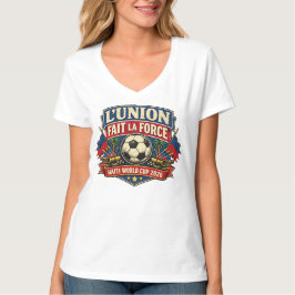 Camiseta União Faz a Força Haiti Futebol Lema Haitiano