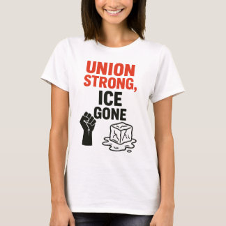 Camiseta União Forte, GELO... Protestos contra a imigração,