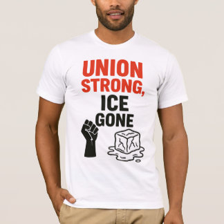 Camiseta União Forte, GELO... Protestos contra a imigração,